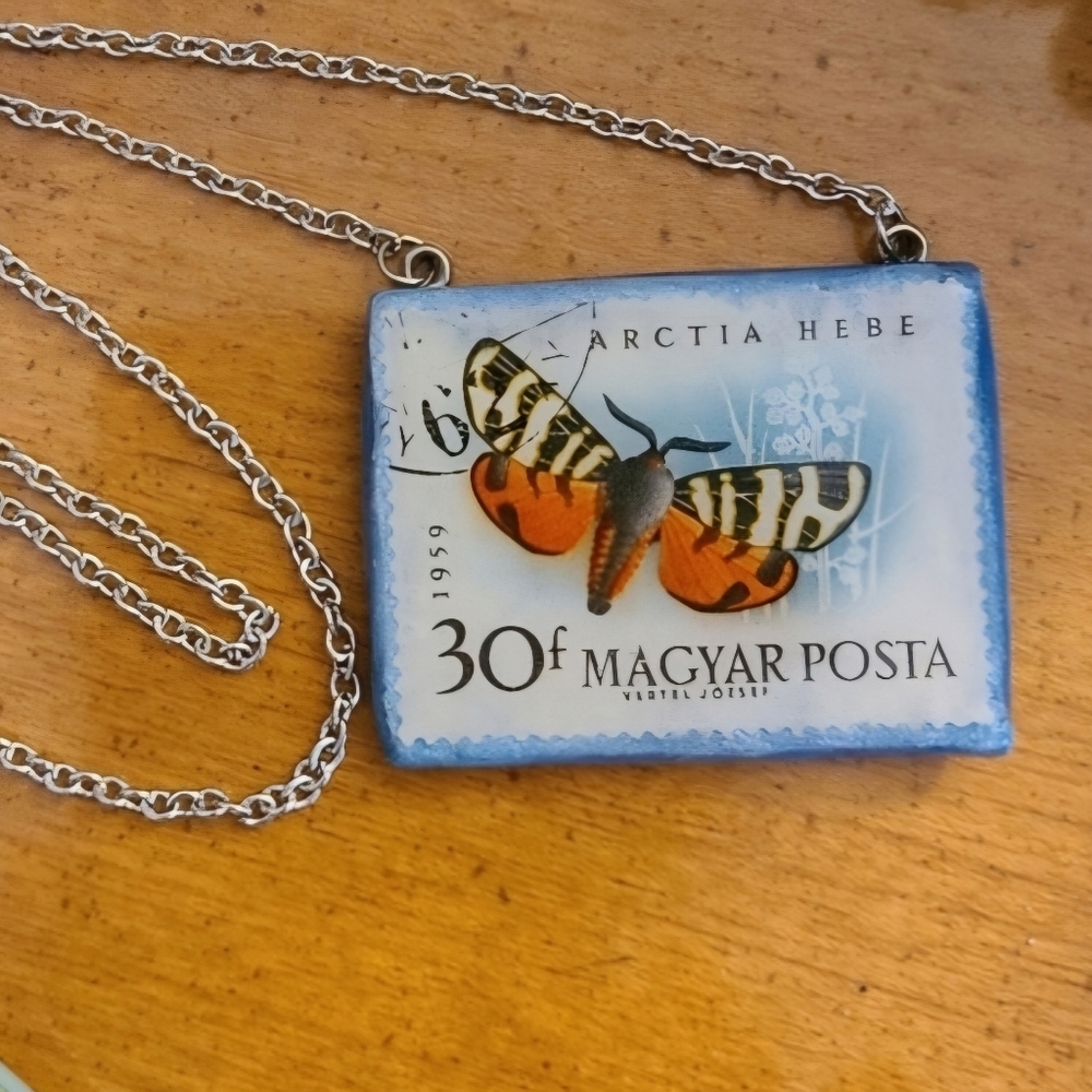 Butterfly Stamp Necklace